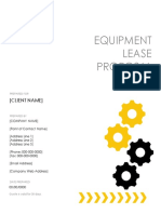 Equipment Lease Proposal: (Client Name)