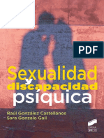 Sexualidad y discapacidad psíquica - Sara Gonzalo Gail