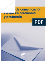 Manual de comunicación escrita en ceremonial y protocolo - Olga Casal Maceiras