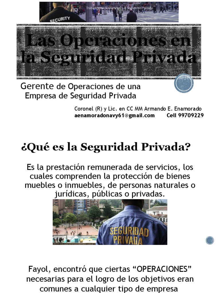 Operaciones en Seguridad Privada en Panamá | PDF | Business | Valores
