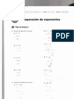 Teoría y comparación de exponentes