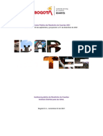 Informe de Rendición de Cuentas 2021-2 IDARTES