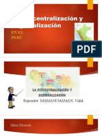 La Descentralización y Regionalización - PPTX Vidal Mamani Mamani