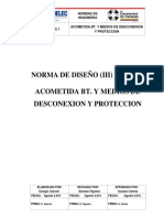 Normas acometida BT y medios desconexión protección