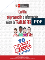 Cartilla de Prevencion e Informacion Sobre La Trata de Personas