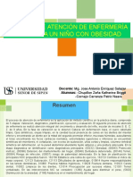 Proceso de Atención de Enfermería Aplicado A Un Niño Con Obesidad