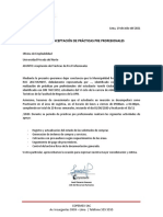 Modelo Carta de Aceptación - Prácticas Otras Modalidades