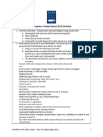 TPS Checklist English