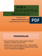 BAB 6 - Pemikiran Kritis & Penaakulan