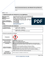 FISPQ silicone acético preto alta temperatura