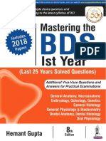 2019 - Hemant Gupta - Mastering The BDS 1st Year, 8th Ed