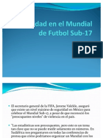 Seguridad en El Mundial de Futbol Sub-17