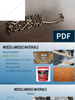 Miscellaneous Materials