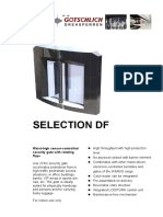 Selection DF: Waist-High Sensor-Controlled Security Gate With Rotating Flaps
