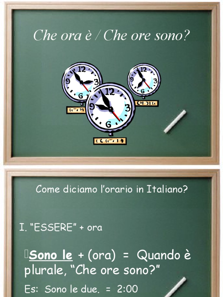 Che Ore Sono PDF