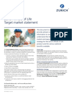 Zurich Whole of Life Target Market Statement