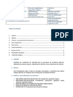 SH-PROC-010-17 Procedimiento de Seguridad Eléctrica