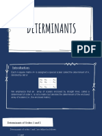 Determinants Week 4 5