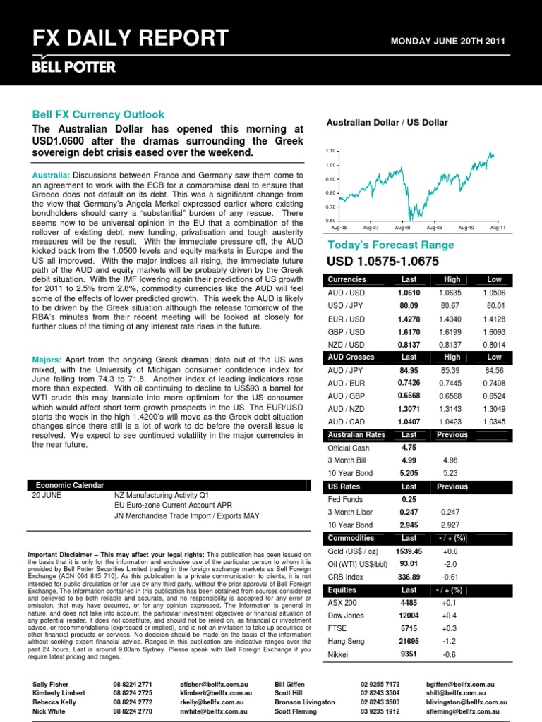 australian-dollar-outlook-20-june-2011-pdf-australian-dollar