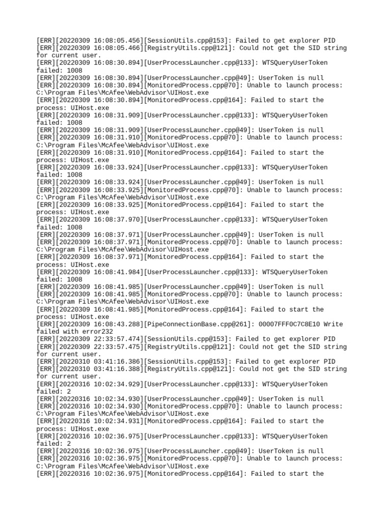 UIHost.exe Application Error Logs | PDF | Software Development ...
