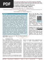 Spatial Analysis of Road Transit Firms in Port Harcourt Metropolis, Nigeria