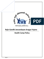 RGJAY Health Camp Policy Revised