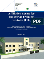 Affiliation Norms For Industrial Training Institutes (Itis)