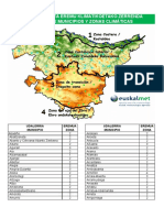 Listado de Municipios y Zonas Climáticas