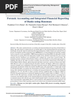 Forensic Accounting and Integrated Financial Reporting of Banks Using Hausman