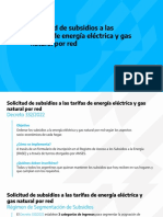 Presentación Solicitud de Subsidios A Las Tarifas de Luz y Gas