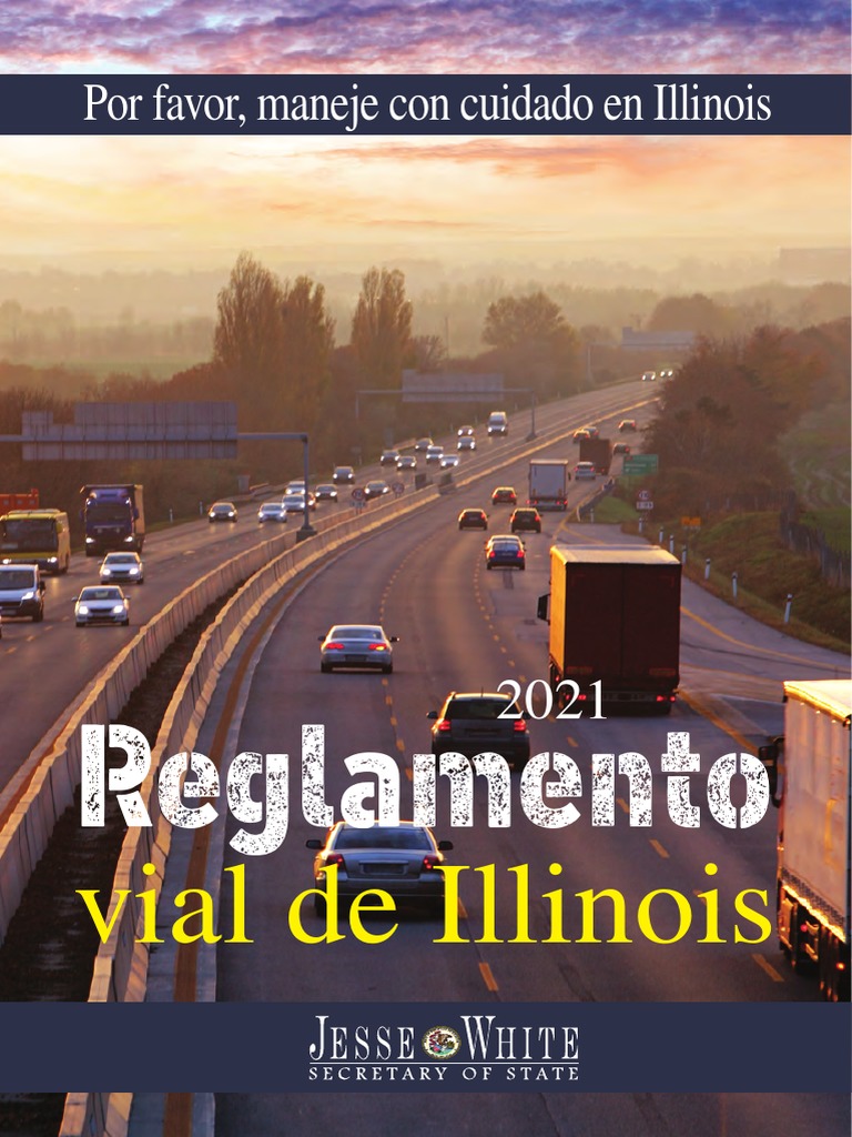 Reglamento Vial de Illinois 2021 Es Español PDF Licencia de