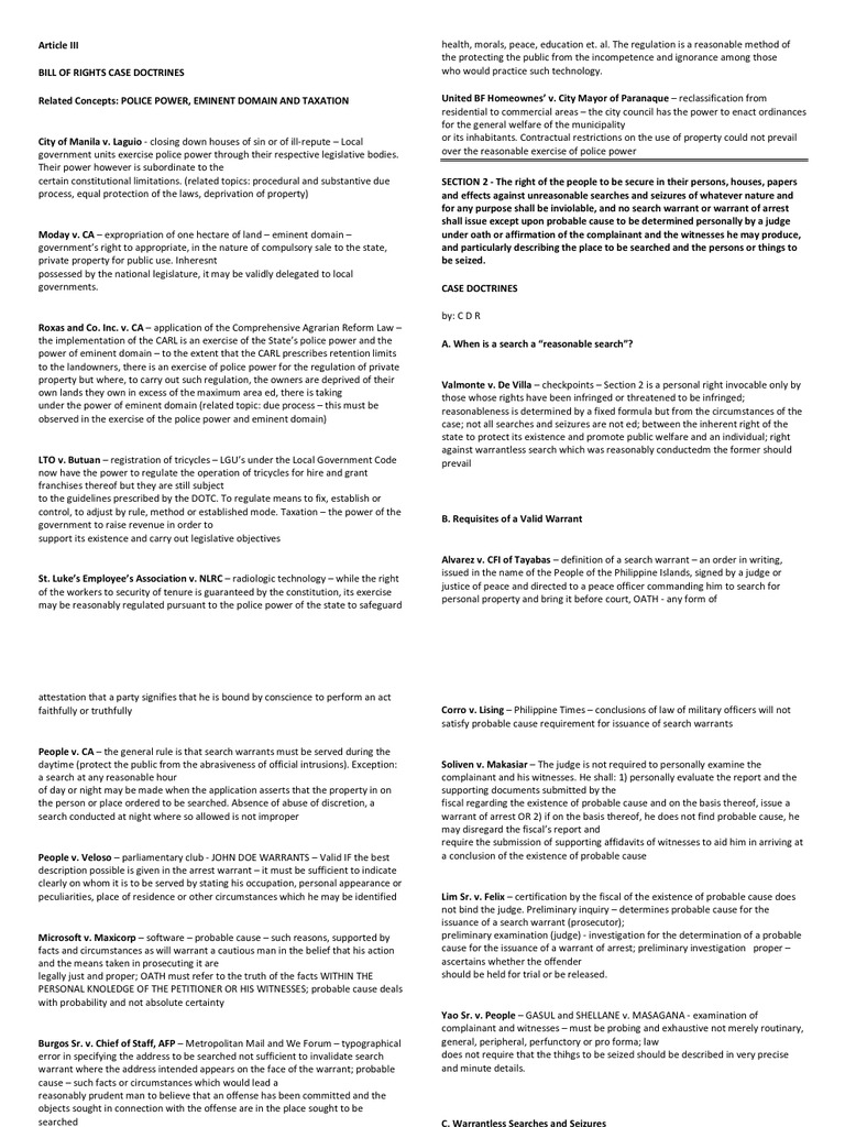 Consti 2 Reviewer | PDF