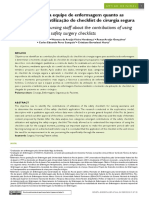 Percepção Da Equipe de Enfermagem Quanto As Contribuições Da Utilização Do Checklist de Cirurgia Segura