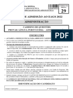 EAGS 2022 - Provas de Português e Administração