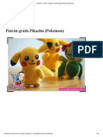 Sabrina's Crochet - Amigurumi Patrón Gratis Pikachu (Pokemon)