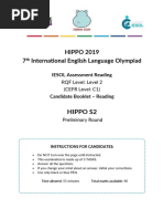 Hippo S2 Reading Preliminary