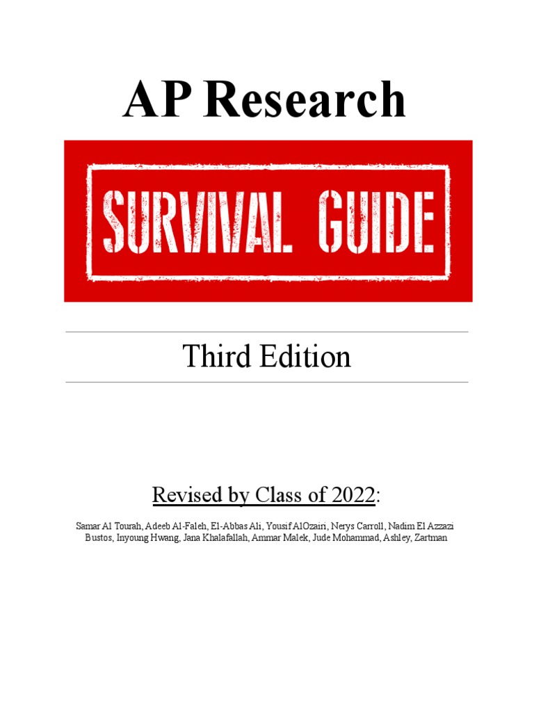 AP Research: Key Components Guide | PDF | Behavioral Economics | Economics