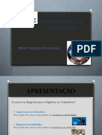 1slide Senac Higiene e Segurança No Trabalho 1º Dia