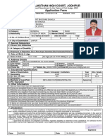 Rajasthan High Court, Jodhpur Application Form: 1. Applicant Details