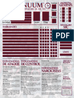 C°ntinuum - Hoja de Personaje Llenable