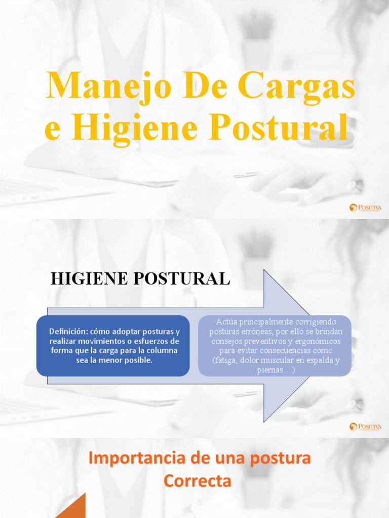 Higiene Postural | PDF | Dolor lumbar | Factores humanos y ergonomía