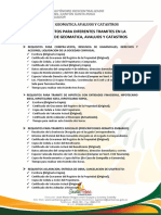 Requisitos para Diferentes Tramites 2