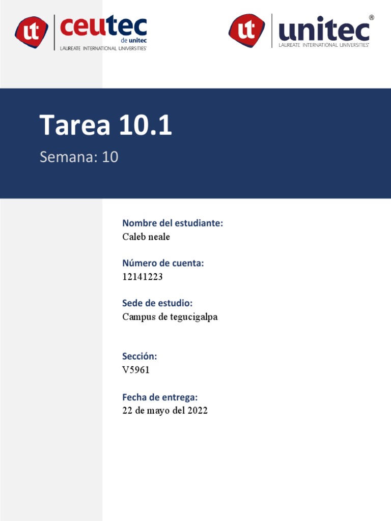 Tarea 10 Unitec | PDF