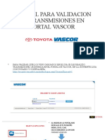 Manual para Validacion de Tansmisiones Toyota Portal Vascor