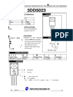 D5023 3DD5023 Bipolar Transistor Datasheet