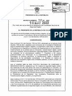 Decreto 722 Del 10 de Mayo de 2022