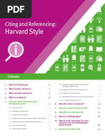 Harvard Style: Citing and Referencing