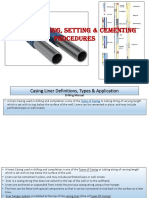 Liner Running, Setting & Cementing Procedures