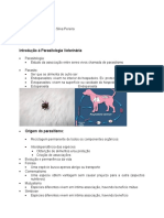 Introdução À Parasitologia Veterinária