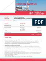 Washington Campus Day-1 CPT MBA Fee Sheet